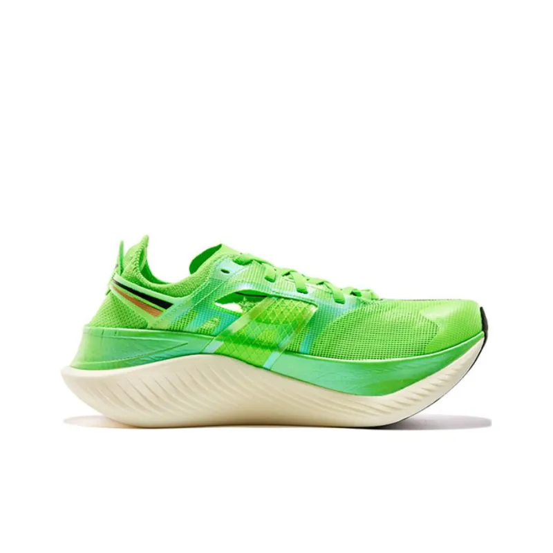 Saucony Endorphin Elite Anti Slip Wear Resistant Low Top Carbon Plate Marathon Running Shoes Unisex Green-1