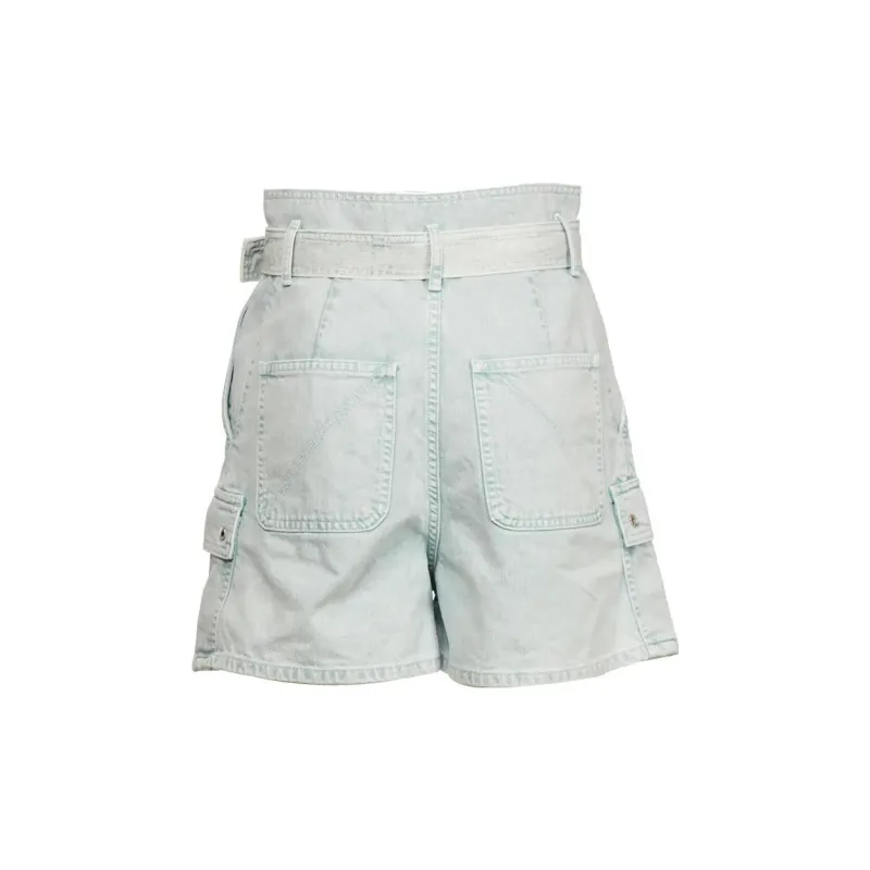 IRO NIGHT Denim Shorts Women's Green-1