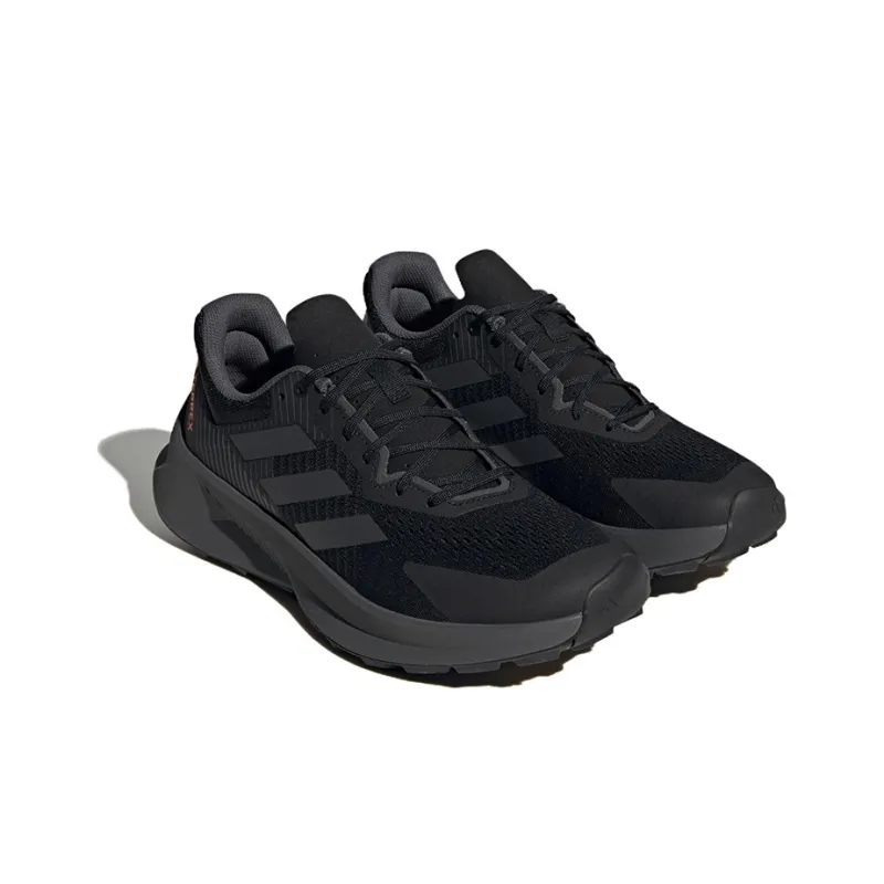Adidas Terrex Soulstride Flow Trail Core Black Grey Impact Orange-2