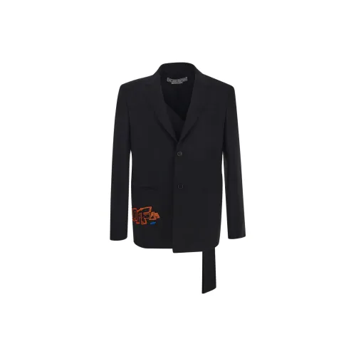 OFF-WHITE Graf Coupe' Strap Rel Single-breasted Blazer