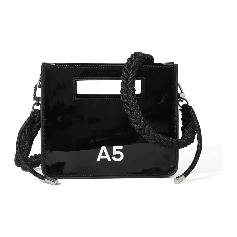 MASTER CANVAS Leather Combo Bag Handbag Shoulder Bag Crossbody Bag Unisex Black/White-0