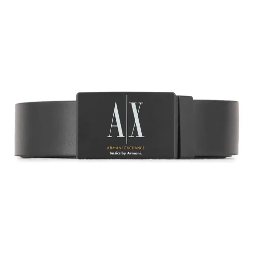 ARMANI EXCHANGE Leather Belts Men Black