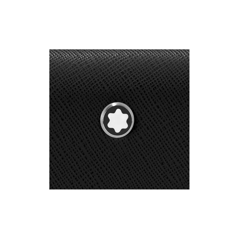 MONTBLANC Full Grain Leather Clutch Briefcase Men's Black-3