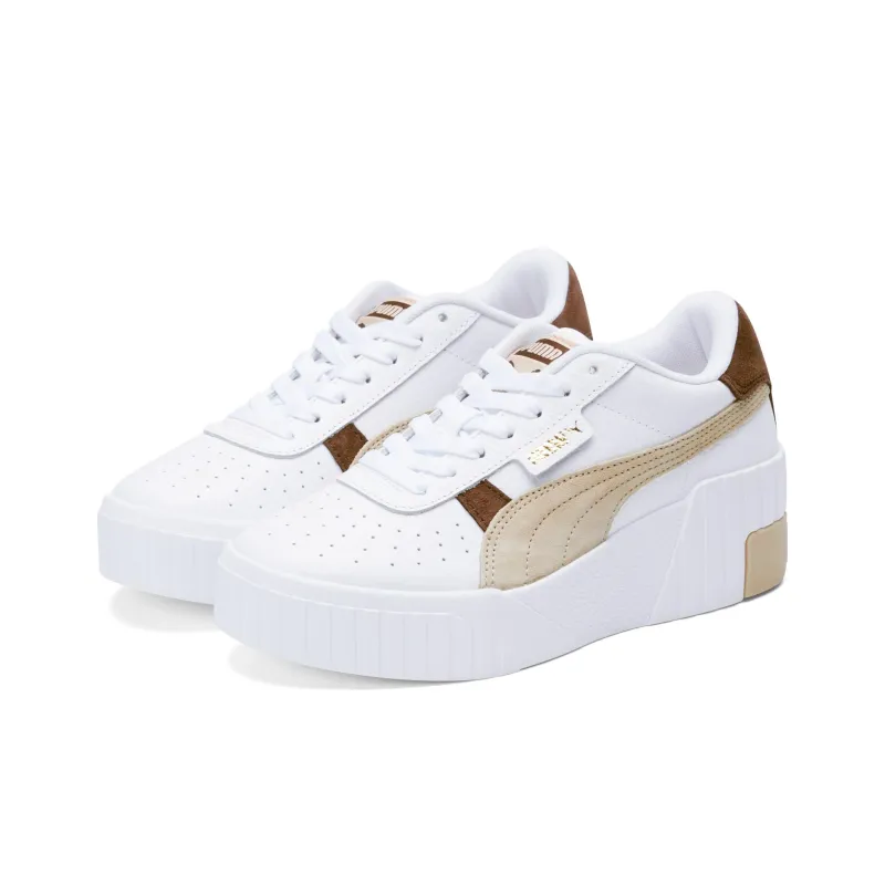 PUMA Cali Wedge Mix 'White Chestnut Brown' Women's-2