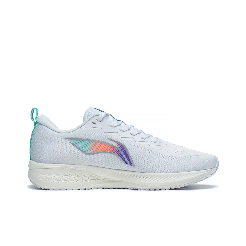 LiNing Red Hare 6 Abrasion Resistant Breathable Low Top Sprint Running Shoes Men's White-1