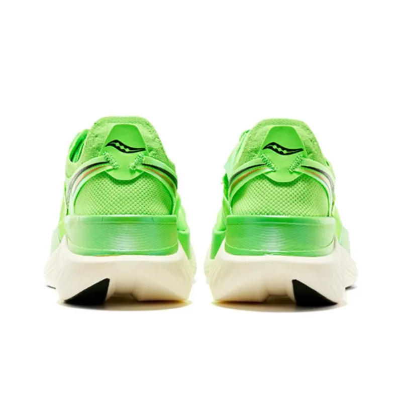 Saucony Endorphin Elite Anti Slip Wear Resistant Low Top Carbon Plate Marathon Running Shoes Unisex Green-3