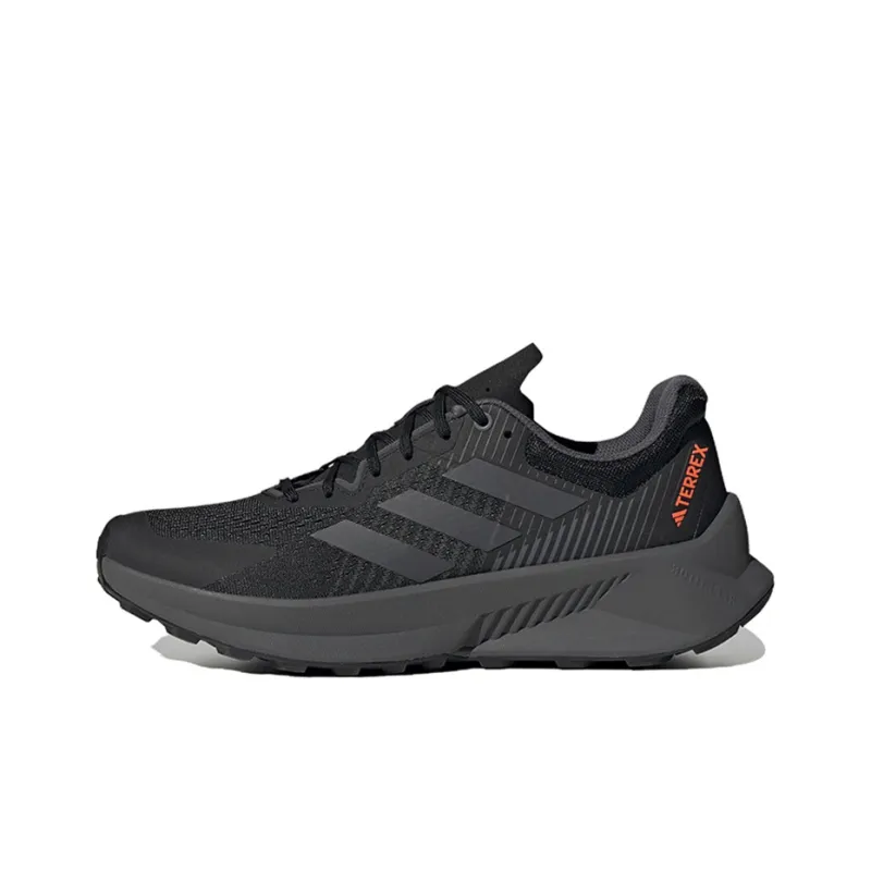 Adidas Terrex Soulstride Flow Trail Core Black Grey Impact Orange-0