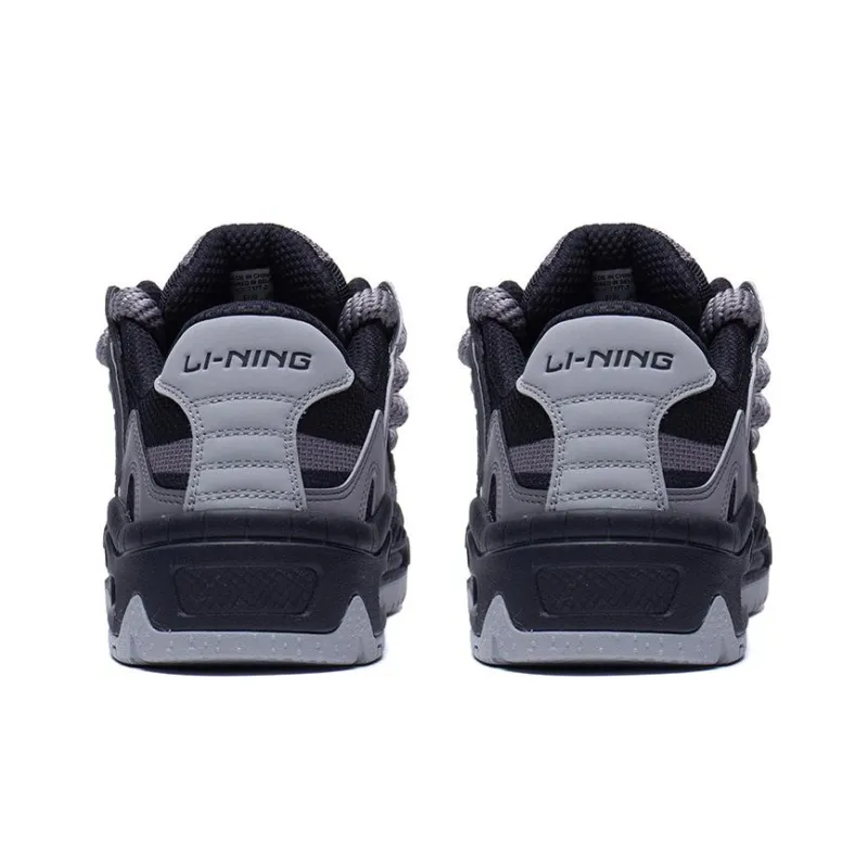LiNing CF Tracing, Version 2.0 Lightweight, Wear resistant, And Non slip Low Top Sports Casual Shoes Black Gray-3