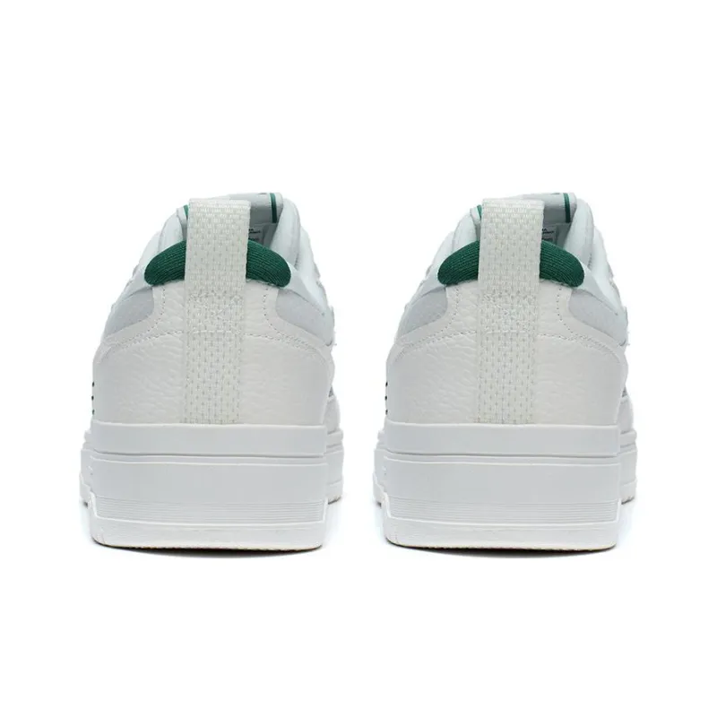 LiNing Tianji 2.0 Abrasion Resistant Breathable Low Top Skateboard Shoes Men's White Green-3