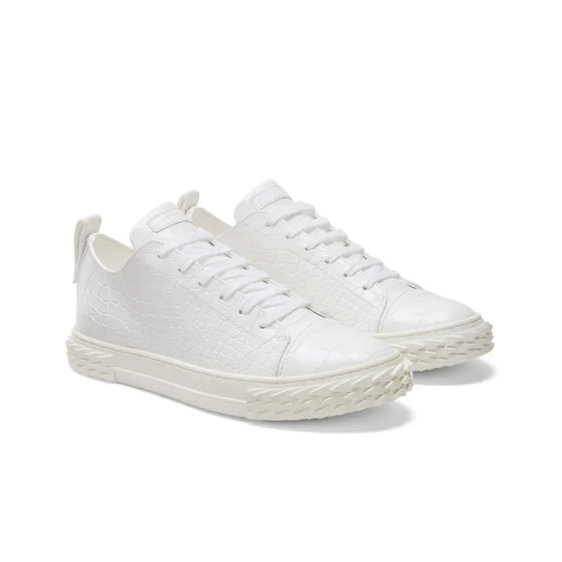 Giuseppe Zanotti/GZ Ecoblabber Low Top Stylish Skateboarding Shoes Men's White-2