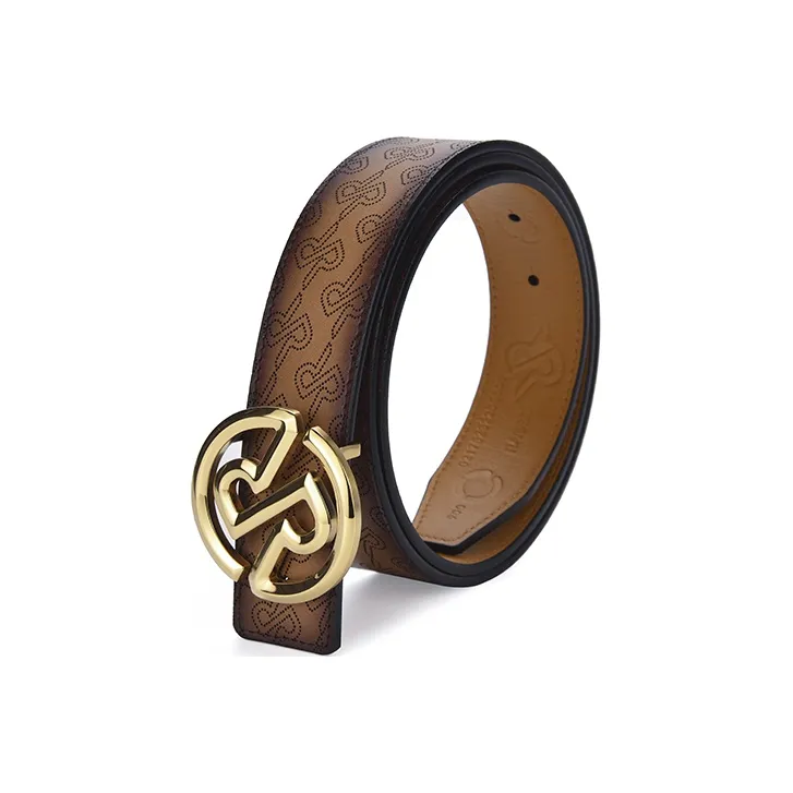 RARE Cow Leather Belts Men's Brown 3.5-2