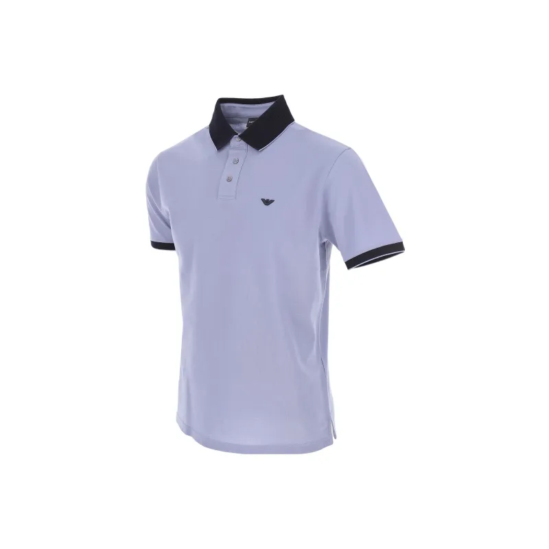 EMPORIO ARMANI Polo Shirts Men Purple-2