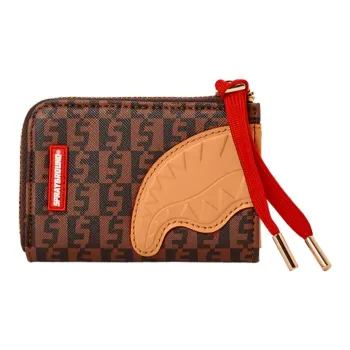 SPRAYGROUND PVC Card Holder, Purse, Coin Purse, Wallet Small Size Unisex Brown