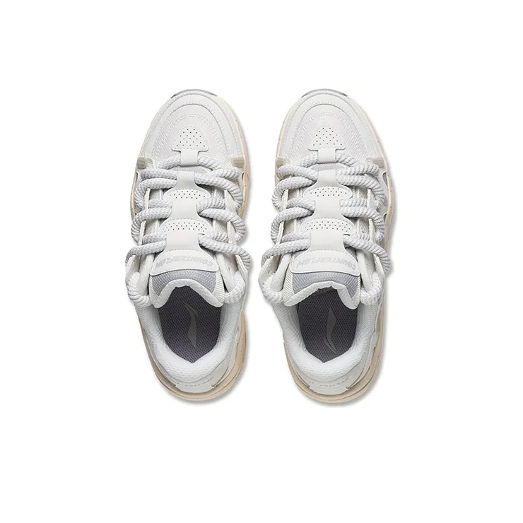 LiNing CF Tracing, Version 2.0 Lightweight, Wear resistant, And Non slip Low Top Sports Casual Shoes Women's White Gray-2