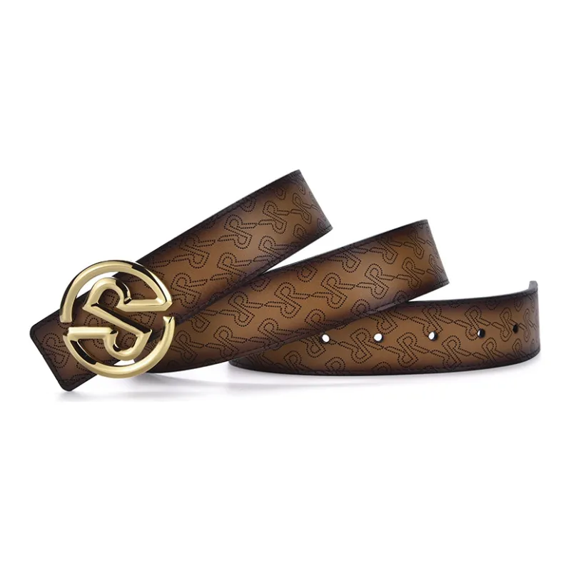 RARE Cow Leather Belts Men's Brown 3.5-1