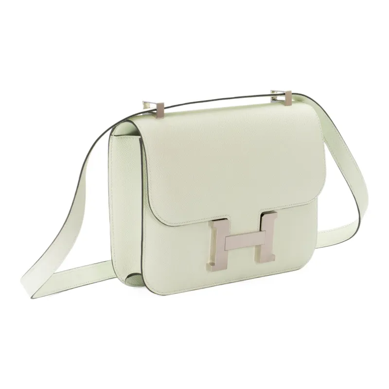 HERMES Constance Epsom Leather Shoulder Bag Crossbody Bag Women's 0S Vert Fizz Bubble Green-1
