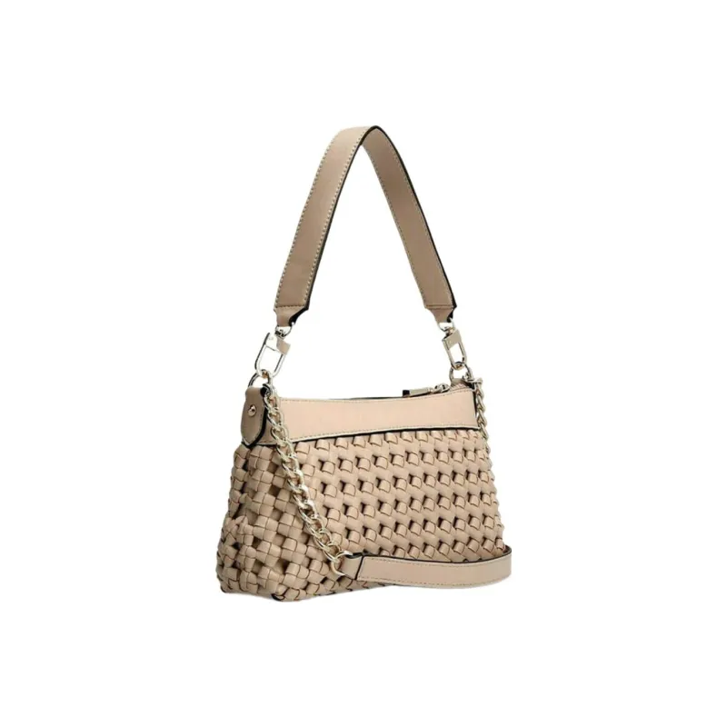 GUESS Polyurethane Crossbody Bag Shoulder Bag Women's Beige-1