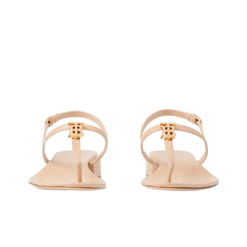 Burberry Monogram Stylish Sandal Women's Light Nude-2