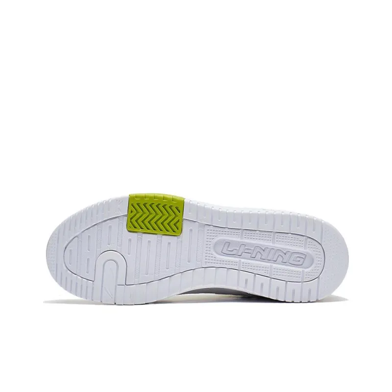 LiNing Tianji 2.0 Anti Slip And Wear Resistant Breathable Low Top Skateboard Shoes Women's White Green-4