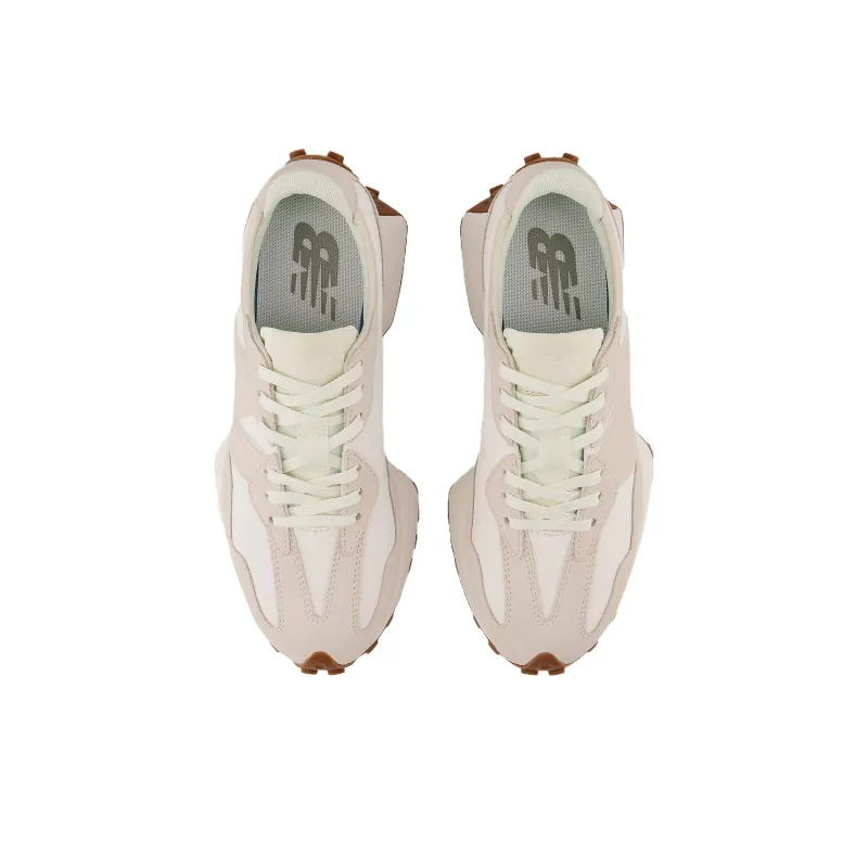 New Balance 327 Beige White Gum Pink Women's-3