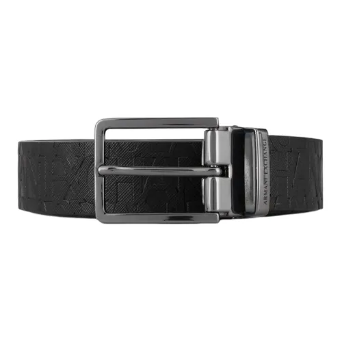 ARMANI EXCHANGE Leather Belts Men Black