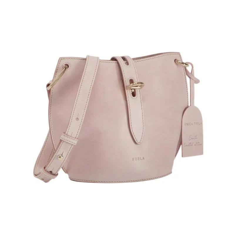 Furla Net Collection Calfskin Bucket Bags Shoulder Bag Crossbody Bag Mini Women's Pink-1