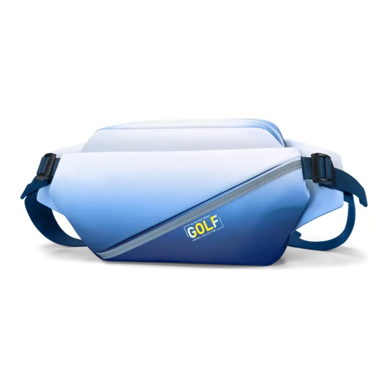 GOLF Fabric One Shoulder Fanny Pack Sling Bag Small Size Men's Ink Blue/Light Blue-5
