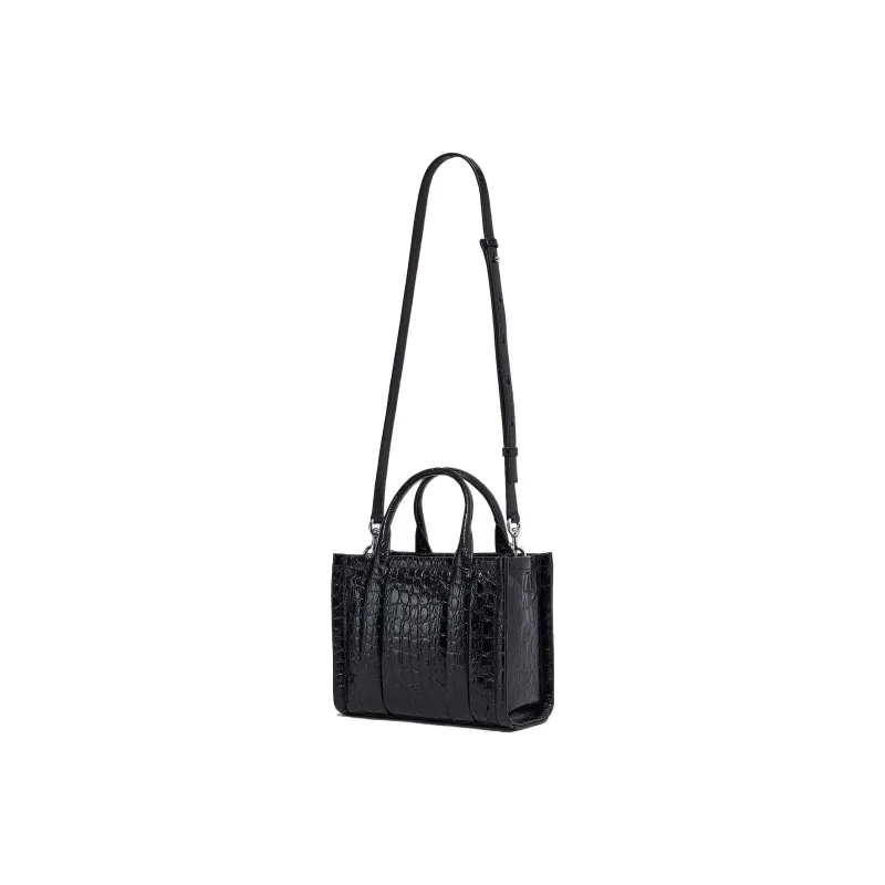 MARC JACOBS Leather Tote Bag Shopping Bag Shoulder Bag Crossbody Bag Handbag Mini Women's Black-4