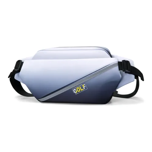 GOLF Fabric One Shoulder Fanny Pack Sling Bag Small Size Men's Ink Blue/Light Blue