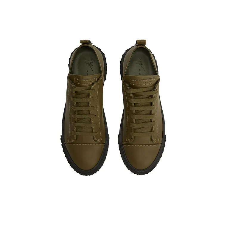 Giuseppe Zanotti/GZ Blabber Low Top Stylish Skateboarding Shoes Men's Army Green-3