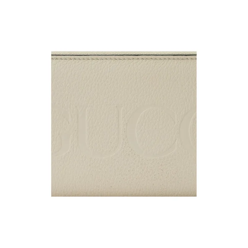 GUCCI Leather Wallet Women's Cream White-4