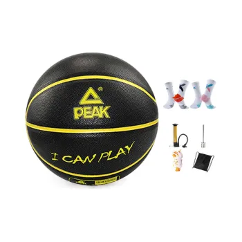 PEAK PU Blue Ball Black Yellow Size 7 Ball Training Unisex