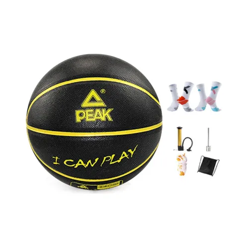 PEAK PU Blue Ball Black Yellow Size 7 Ball Training Unisex