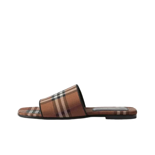Burberry Stylish Sandals Women's Dark Brown