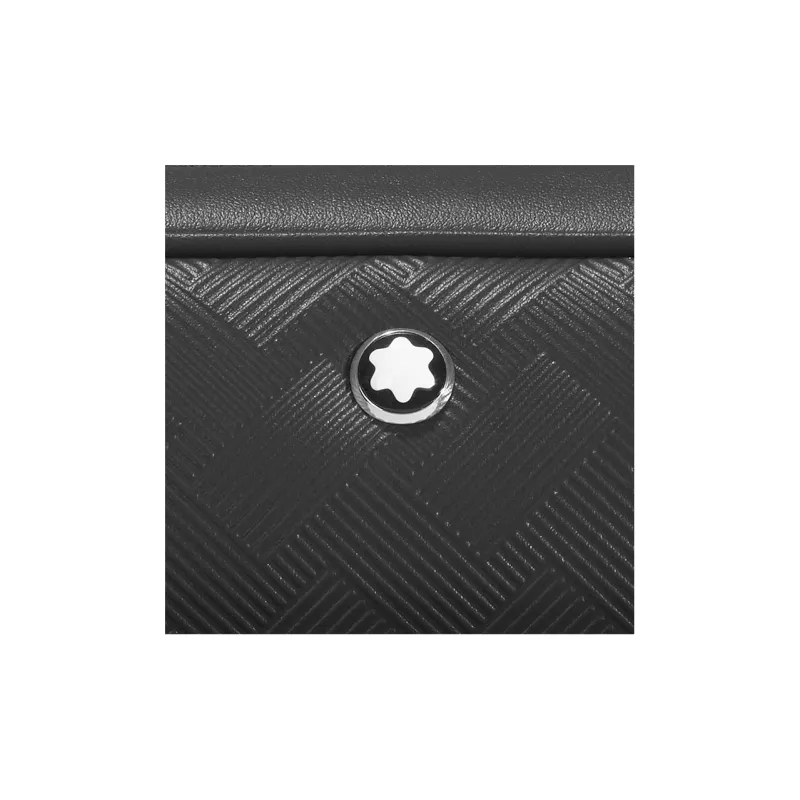 MONTBLANC Cow Leather Messenger Bag Shoulder Bag Crossbody Bag Mini Men's Black-4