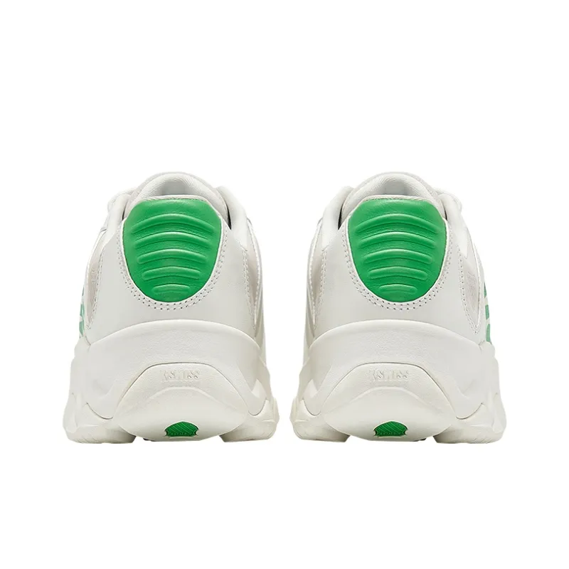KSWISS ST329 Slip Resistant, Abrasion Resistant, Lightweight Low Top Sports Casual Shoes Women's White Green-4