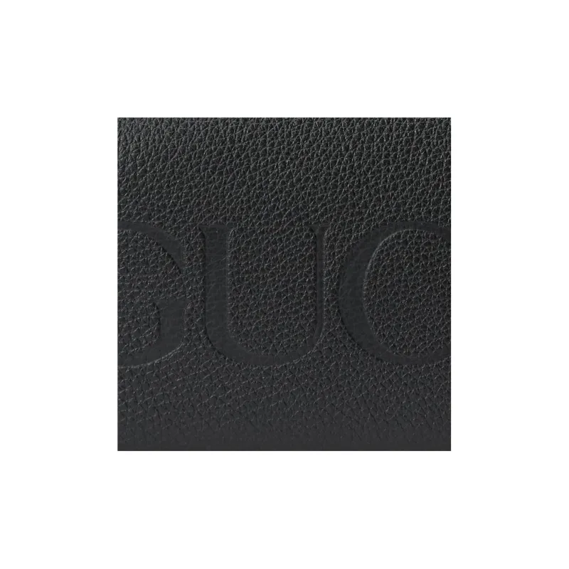 GUCCI Leather Wallet Men's Black/Dark Orange-4