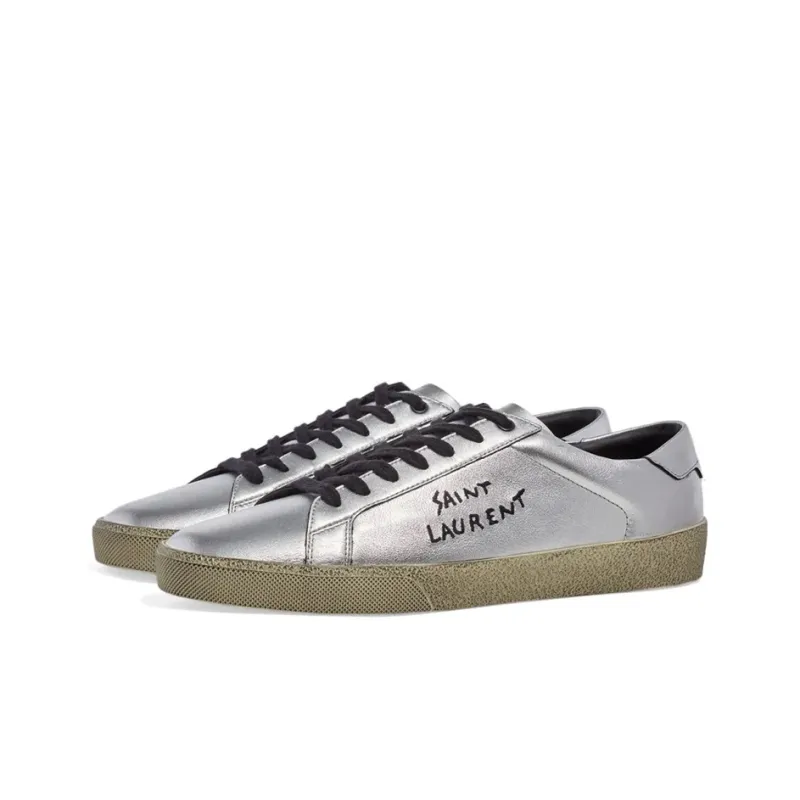 SAINT LAURENT Court Classic SL/06 Silver-1