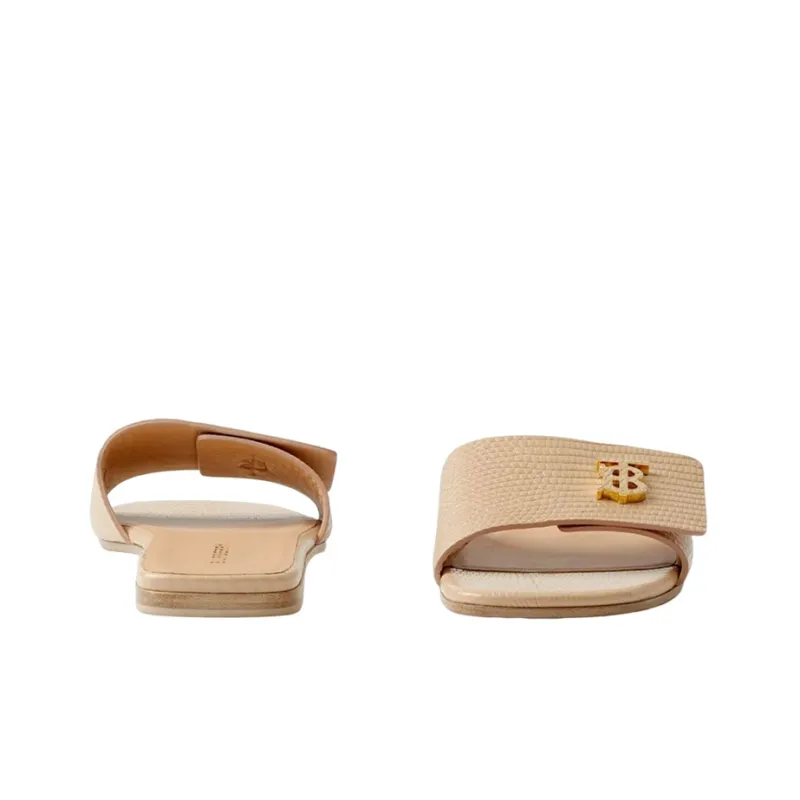 Burberry Monogram Motif Leather Slides-3