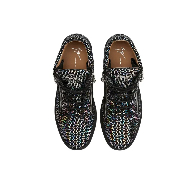Giuseppe Zanotti/GZ Kriss High Top Stylish Skateboarding Shoes Men's Black-4