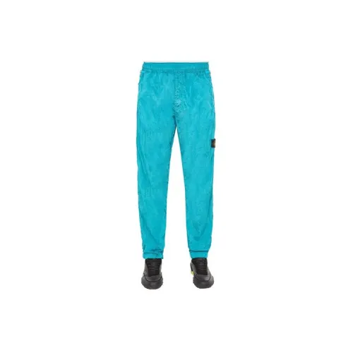 STONE ISLAND SS23 Nylon Meta Casual Pants Men Turquoise Color