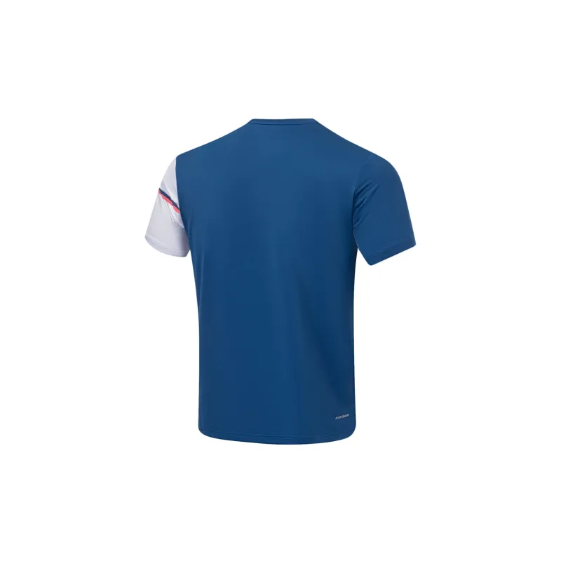LINING Badminton Series T Shirts Men New Denim Blue-1