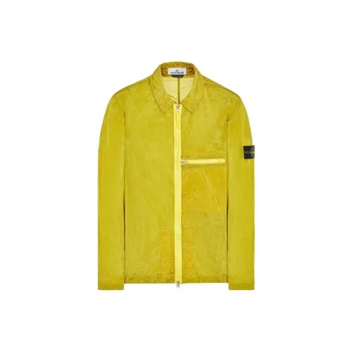 STONE ISLAND SS23 Nylon Meta Jackets Men Yellow