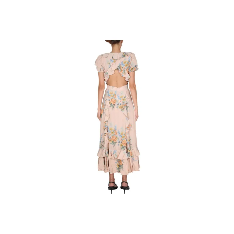 Alexander McQueen Cut Out Back Maxi Dress-1