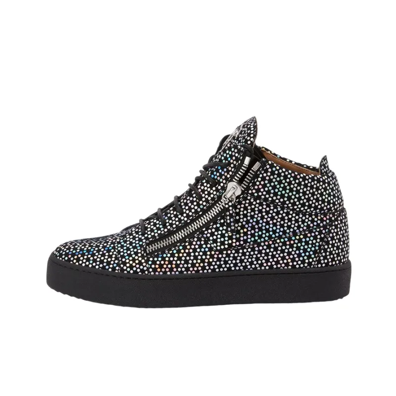 Giuseppe Zanotti/GZ Kriss High Top Stylish Skateboarding Shoes Men's Black-0