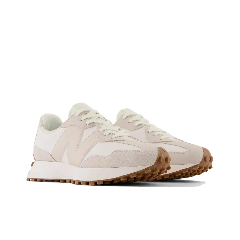 New Balance 327 Beige White Gum Pink Women's-2