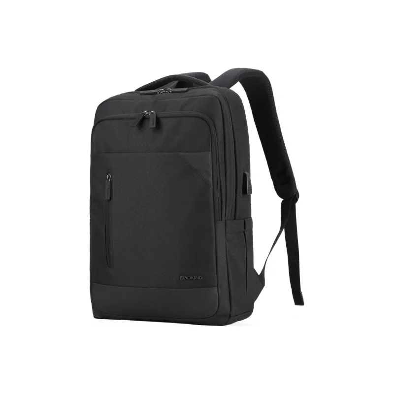 AOKING AK Polyester Laptop Backpack Medium Size Men's Black/Royal Blue-1