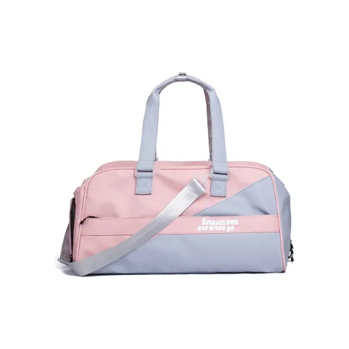 LOVERPUSS Polyester Storage Bag Swim Bag Yoga Bag Gym Bag Large Size Unisex Gray Pink