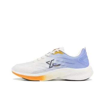 XTEP Lighten 7.0 Cushioning Anti-Slip And Wear-Resistant Low-Top Running Shoes Men's White Purple Orange