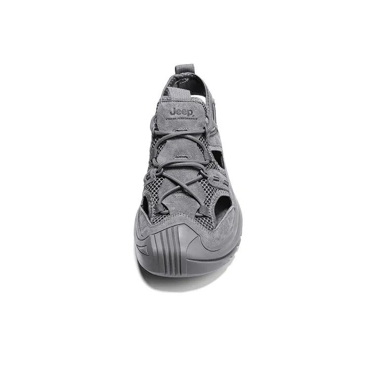 Jeep Abrasion Resistant Lightweight Slip Resistant Sports Sandals Men's Gray-4
